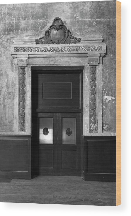 Door Wood Print featuring the photograph Railway Station Doorway by Rick Pisio