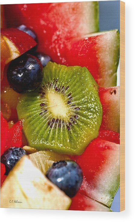Fruit Wood Print featuring the photograph Refreshing by Christopher Holmes