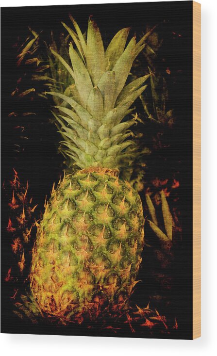Renaissance Wood Print featuring the photograph Renaissance Pineapple by Jennifer Wright