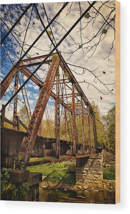 Architecture Wood Print featuring the photograph Retired Trestle by John M Bailey