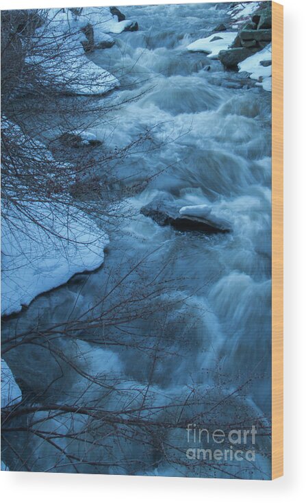 River Wood Print featuring the photograph River by Mim White