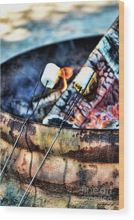Fire Wood Print featuring the photograph Roasting by Traci Cottingham