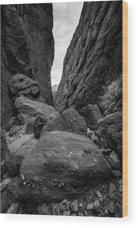 Abdsp Wood Print featuring the photograph Rockfall by Alexander Kunz