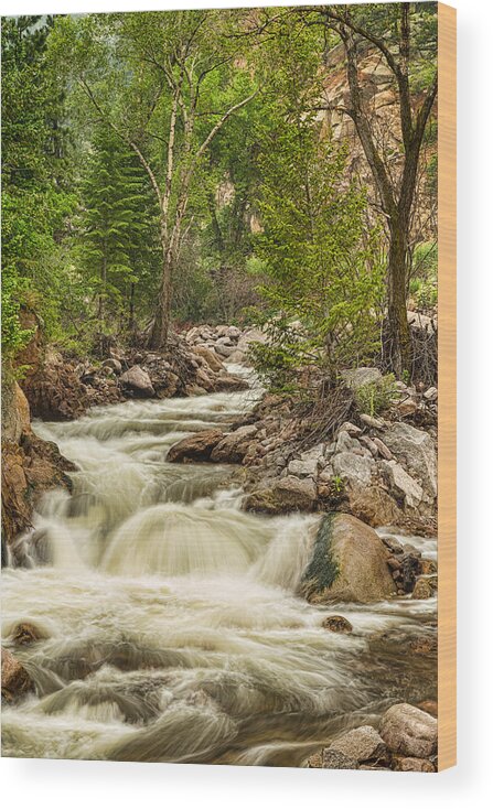 Mountain Wood Print featuring the photograph Rocky Mountain Streamin Dreamin by James BO Insogna