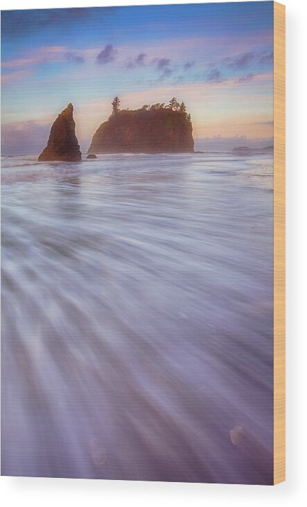 Ocean Wood Print featuring the photograph Ruby Dreams by Darren White