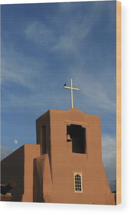Church Wood Print featuring the photograph San Miguel Mission by David Diaz