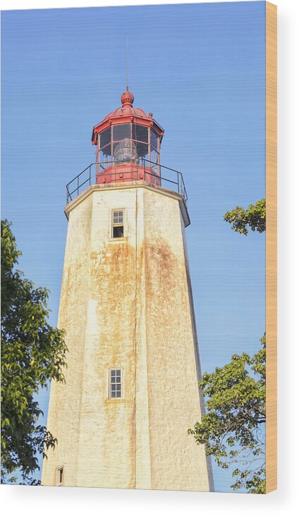 Sandy Hook Lighthouse Wood Print featuring the photograph Sandy Hook Lighthouse IV by Marianne Campolongo