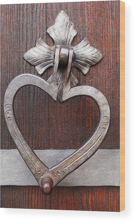 Heart Wood Print featuring the photograph Shape of My Heart by Juergen Weiss