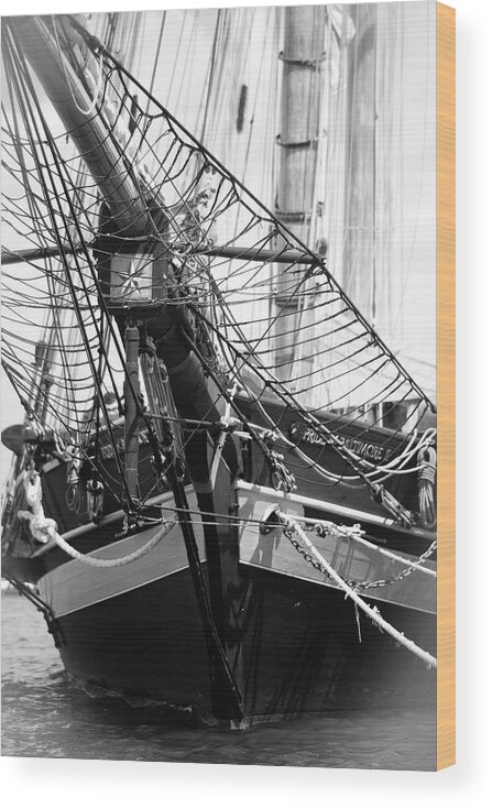 Tall Ship Wood Print featuring the photograph Ships of Yore by Rich S