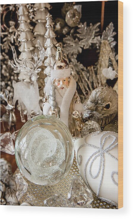 Silver Wood Print featuring the photograph Silver Christmas by KG Thienemann