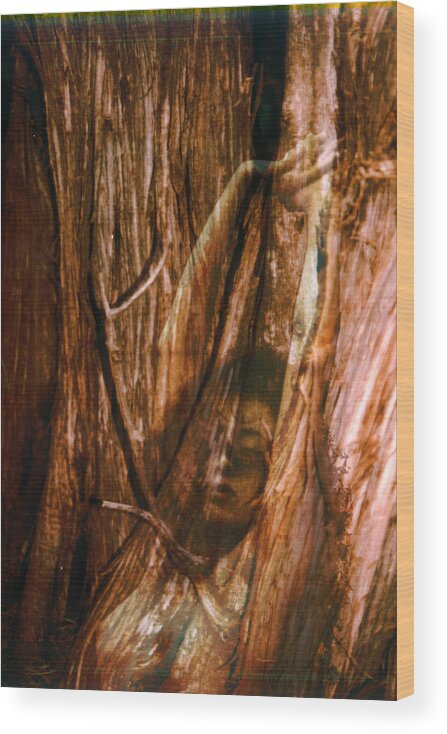 Nude Wood Print featuring the photograph Soon To Be Carved by Richard Henne