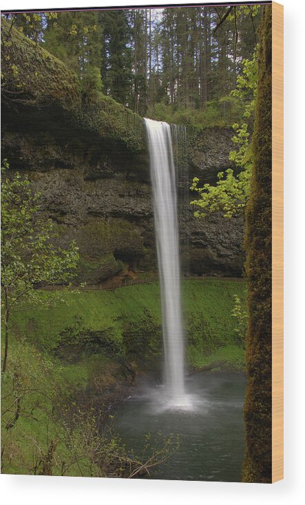 Waterfalls Wood Print featuring the photograph South Waterfalls by Jerry Cahill