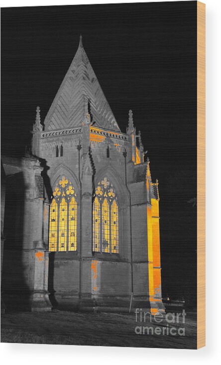 Chapter House Wood Print featuring the photograph Southwell Minster. Chapter House. by Elena Perelman