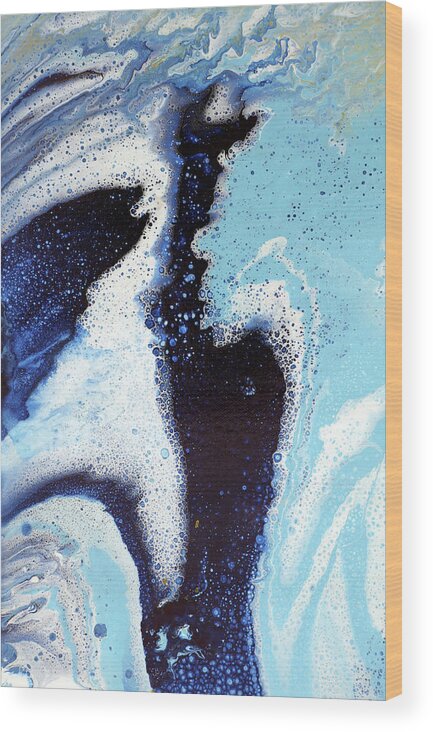 Beach Wood Print featuring the painting Spout by Tamara Nelson