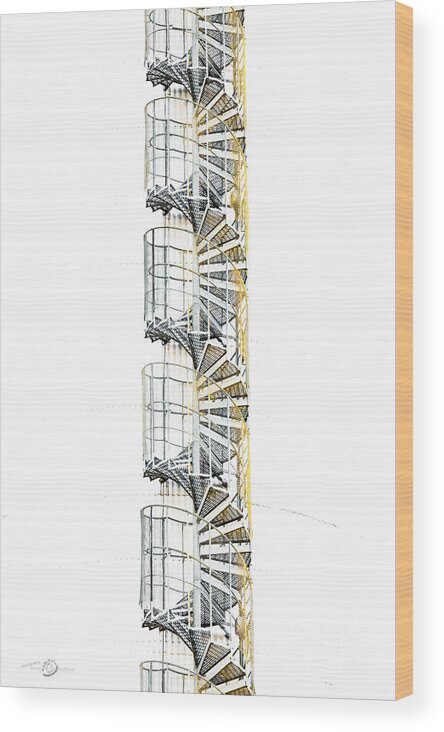Stairway To Heaven Wood Print featuring the photograph Stairway to heaven by Torbjorn Swenelius