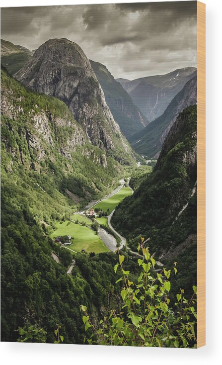 Europe Wood Print featuring the photograph Stalheim Valley by KG Thienemann