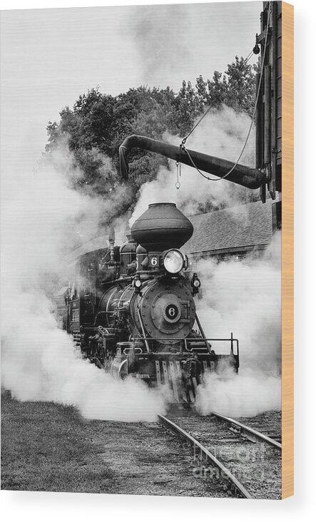Steam Engine Wood Print featuring the photograph Steam Engine #6 by Tamara Becker