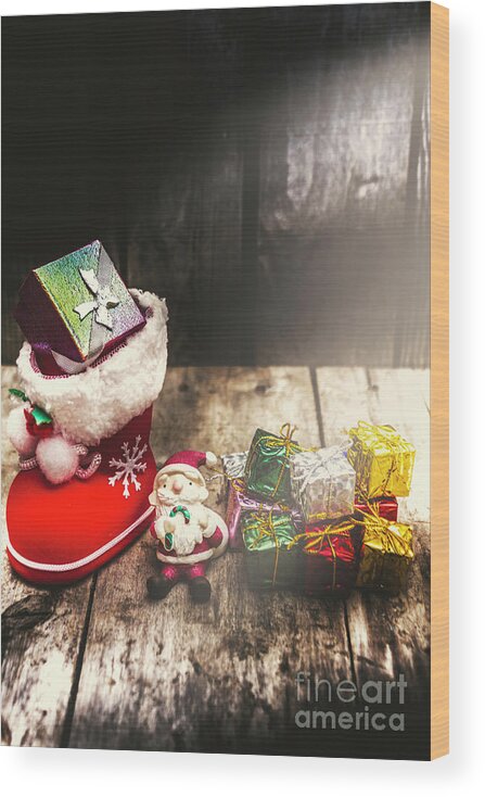 Ornament Wood Print featuring the photograph Still life Christmas scene by Jorgo Photography