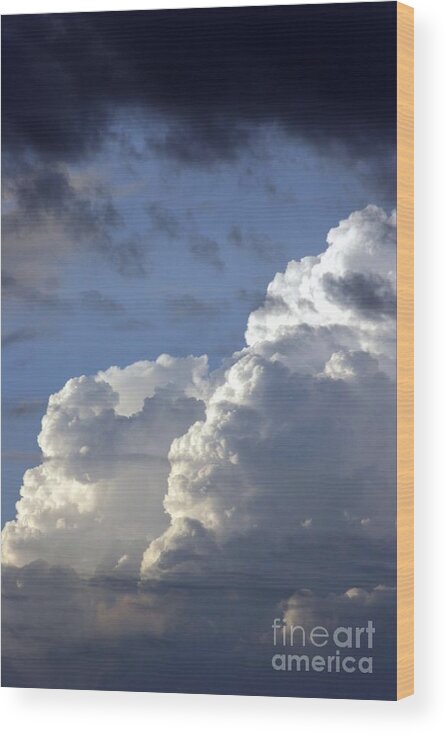 Cloudscape Wood Print featuring the photograph Storm Clouds 3 by Balanced Art