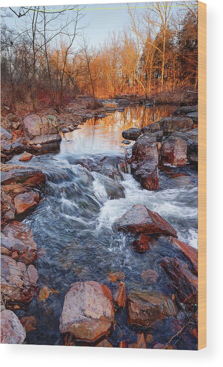 Creek Wood Print featuring the photograph Stouts Creek Shut-ins by Robert Charity