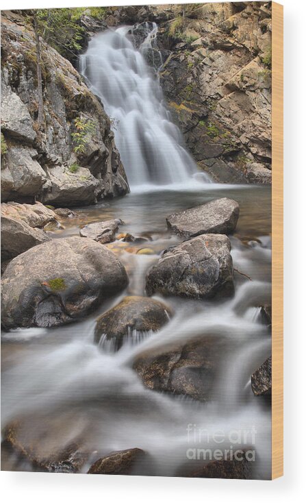 Falls Creek Falls Wood Print featuring the photograph Streams Below Falls Creek Falls by Adam Jewell