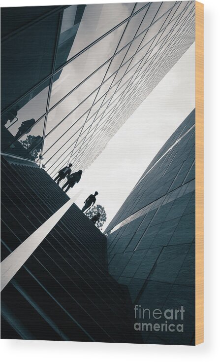 White Wood Print featuring the photograph Street photography Tokyo by Jane Rix