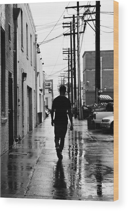 Street Photography Wood Print featuring the photograph Strut by Jeffrey Ommen
