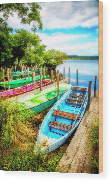 Boats Wood Print featuring the photograph Summer Colors by Debra and Dave Vanderlaan