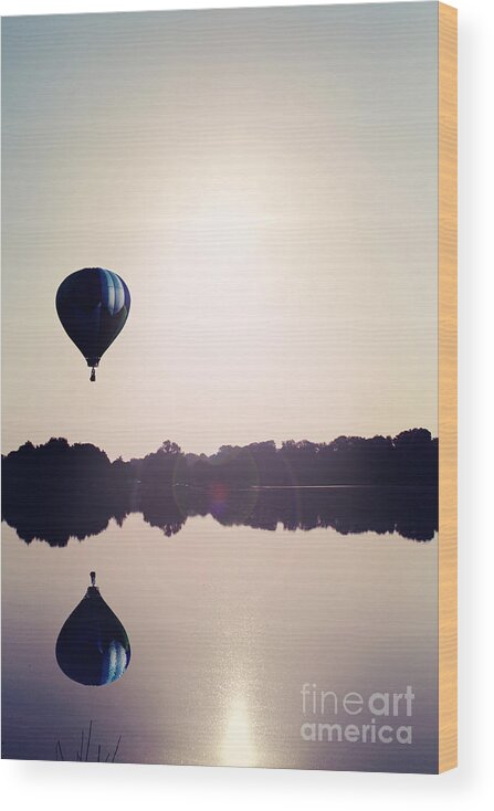 Atmospheric Wood Print featuring the photograph Summer Flight by Stephanie Frey