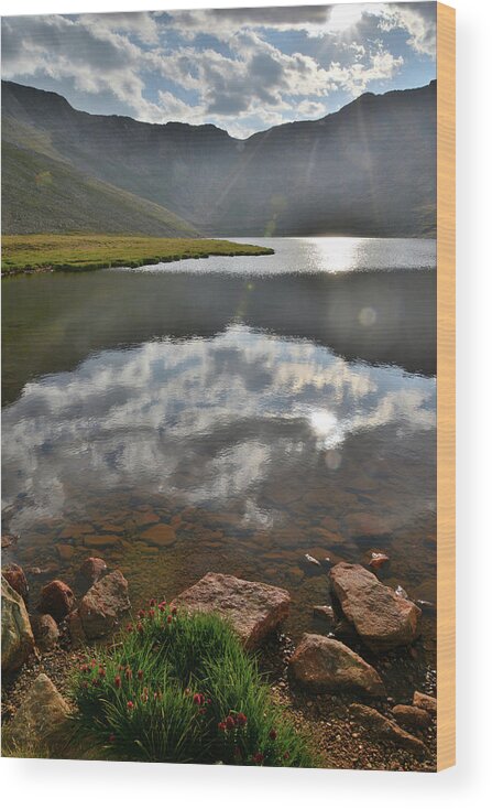 Mt. Evans Wood Print featuring the photograph Summit Lake Sunset Along Mt. Evans Highway by Ray Mathis