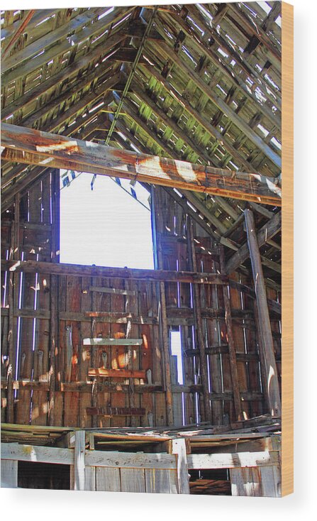 Barn Wood Print featuring the photograph Sunlit Loft by Ira Marcus