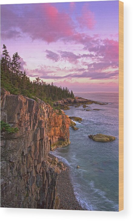 Ravens Nest Wood Print featuring the photograph Sunset at Ravens Nest by Juergen Roth