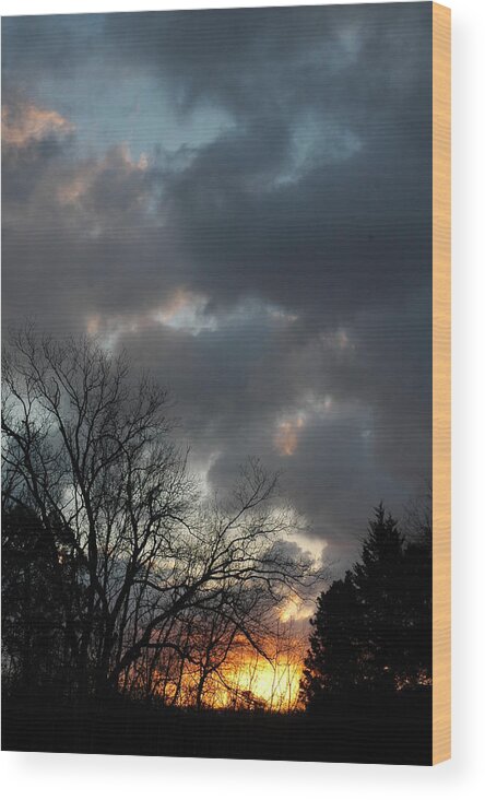 Digital Wood Print featuring the photograph Sunset Magic by Kicking Bear Productions