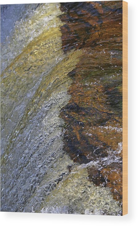 Tahquamenon Falls Wood Print featuring the photograph Tahquamenon Upper Falls 2 by Mary Bedy