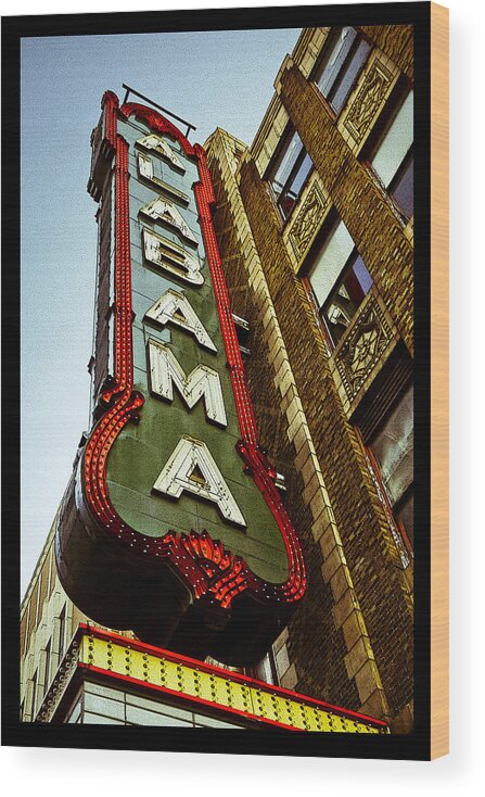 Birmingham Wood Print featuring the photograph The Alabama Poster by Just Birmingham