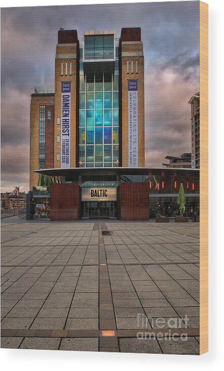 Baltic Gateshead Wood Print featuring the photograph The Baltic by Smart Aviation