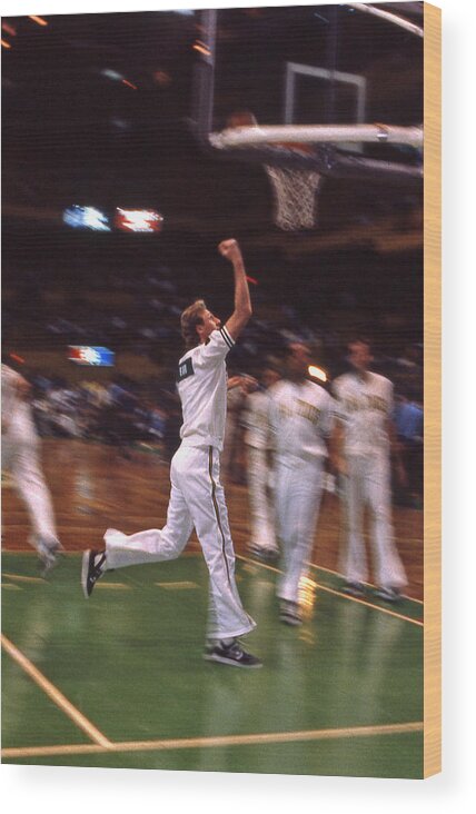 Larry Bird Wood Print featuring the photograph The Hick from French Lick by Mike Martin