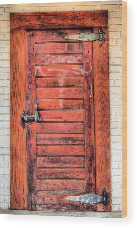 The Ice House Door Wood Print featuring the photograph The Ice House Door by JC Findley