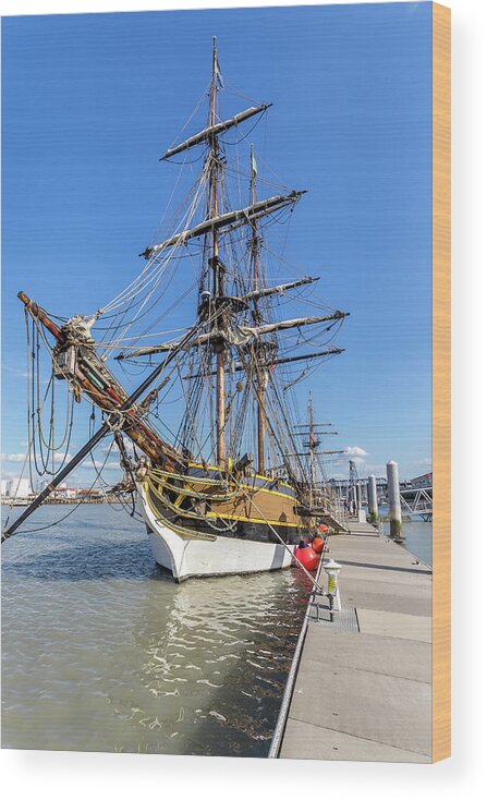 Tall Wood Print featuring the photograph The Lady Washington by Rob Green