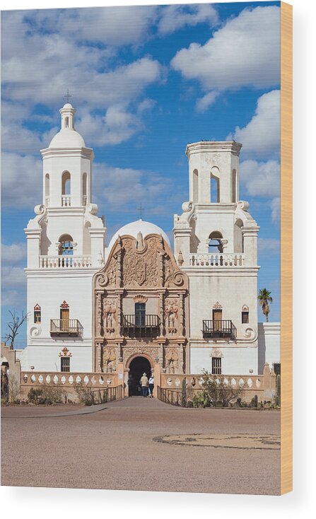 Architecture Wood Print featuring the photograph The Mission by Ed Gleichman