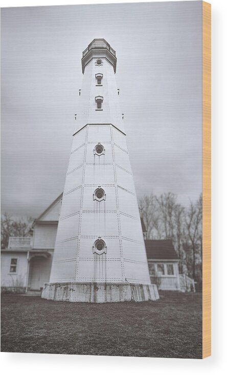 North Point Lighthouse Wood Print featuring the photograph The Steel Tower by Scott Norris