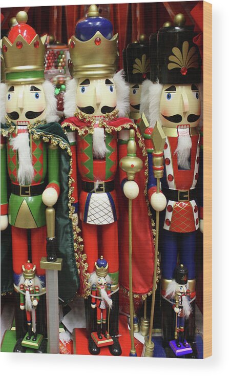 Nutcrackers Wood Print featuring the photograph Three Wise Crackers by Gravityx9 Designs