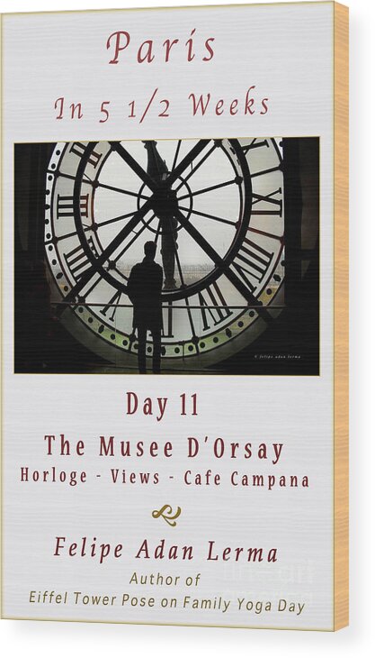 Licensing Wood Print featuring the photograph Time At The Musee D'orsay Cover Art by Felipe Adan Lerma