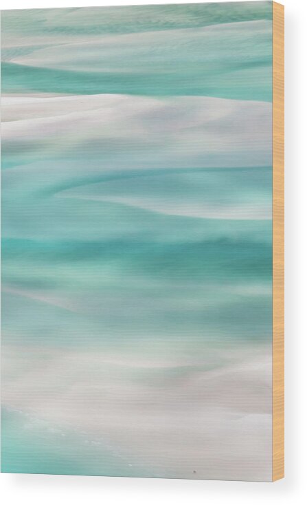 Whitehaven Beach Wood Print featuring the photograph Tranquil Turmoil by Az Jackson