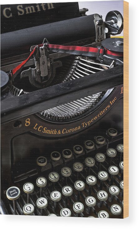 Typewriter Wood Print featuring the photograph Typewriter 1 by Kevin Eatinger