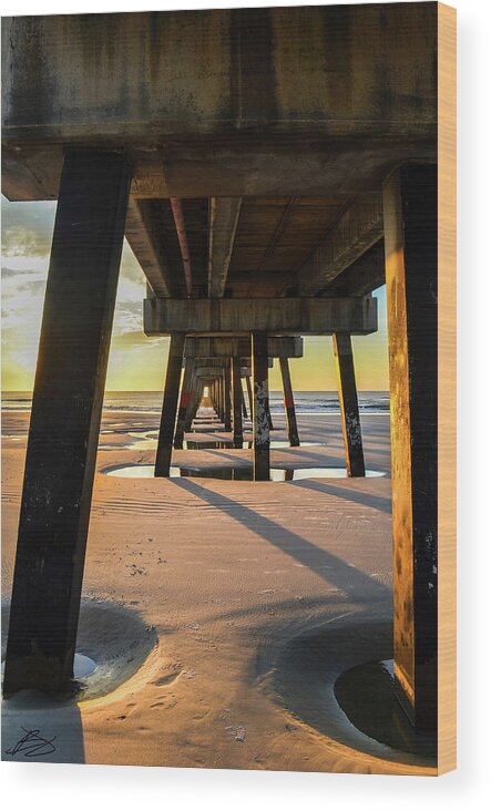 Sunrise Wood Print featuring the photograph Under the sunrise 2.0 by Bradley Dever