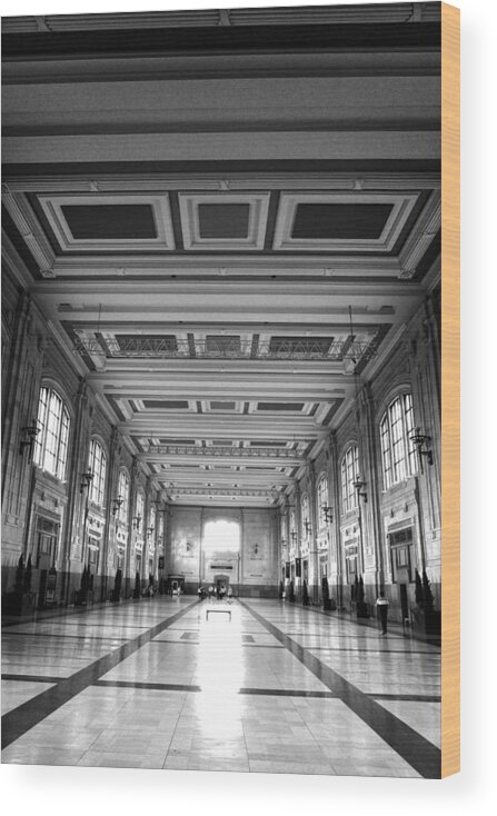 Perspective Wood Print featuring the photograph Union Station Perspective by George Taylor