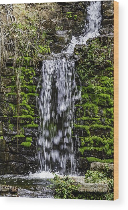 Hodges Gardens Wood Print featuring the photograph Upper Falls two by Ken Frischkorn
