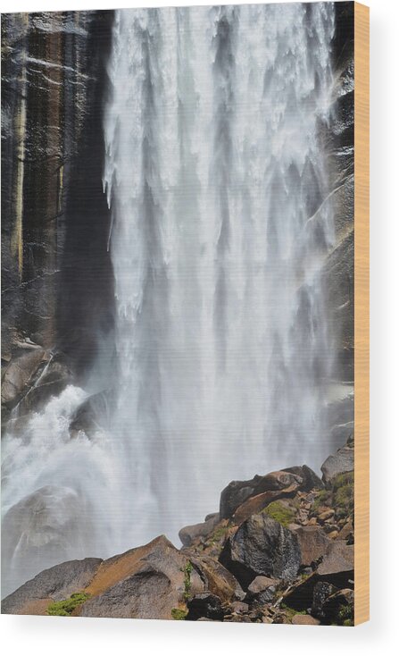 Yosemite National Park Wood Print featuring the photograph Vernal Fall Portrait by Kyle Hanson