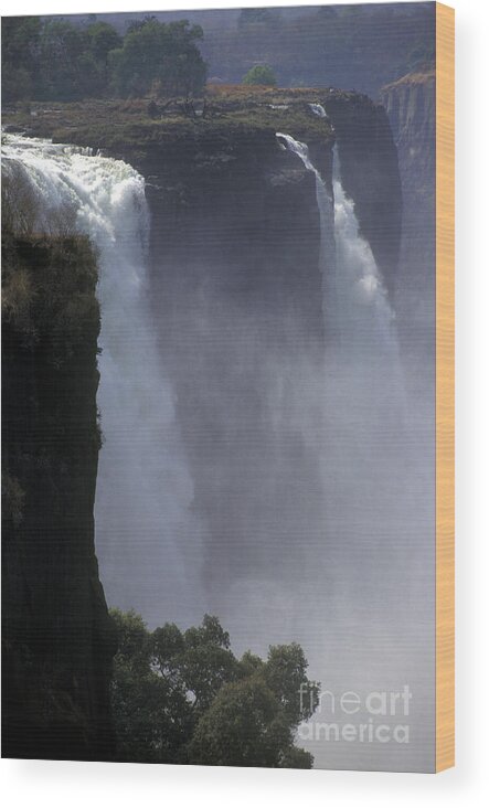 Africa Wood Print featuring the photograph Victoria Falls - Zimbabwe by Craig Lovell